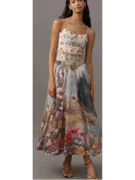 Anthropologie Dresses & Skirts - Anthropologie Muse Basque-Waist Midi Dress NWT Size Large